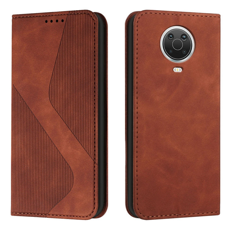 For Nokia G10 / G20 / G30 Skin Feel Magnetic S-type Leather Phone Case