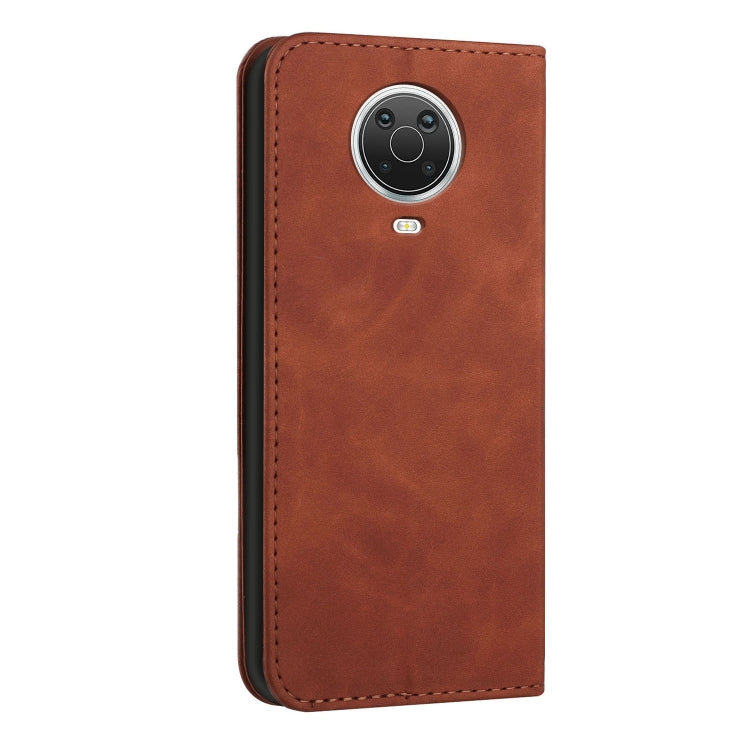 For Nokia G10 / G20 / G30 Skin Feel Magnetic S-type Leather Phone Case
