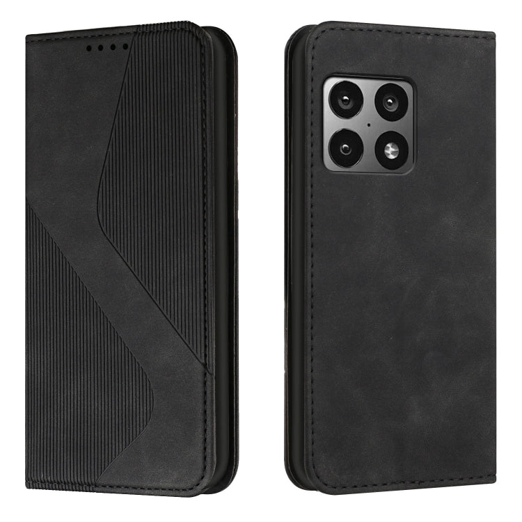 For OnePlus 10 Pro Skin Feel Magnetic S-type Leather Phone Case