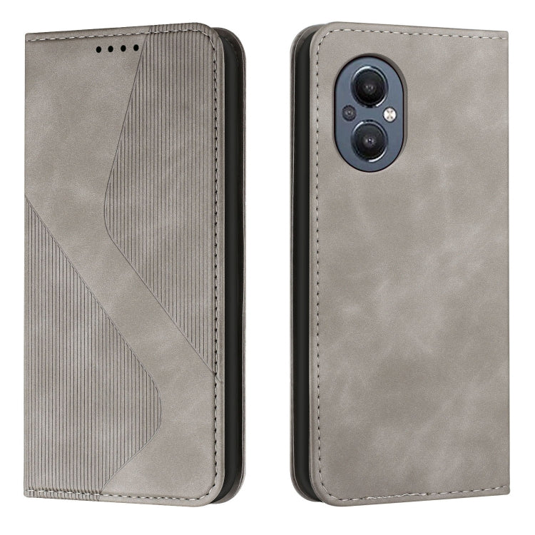 For OnePlus Nord 20 5G Skin Feel Magnetic S-type Leather Phone Case
