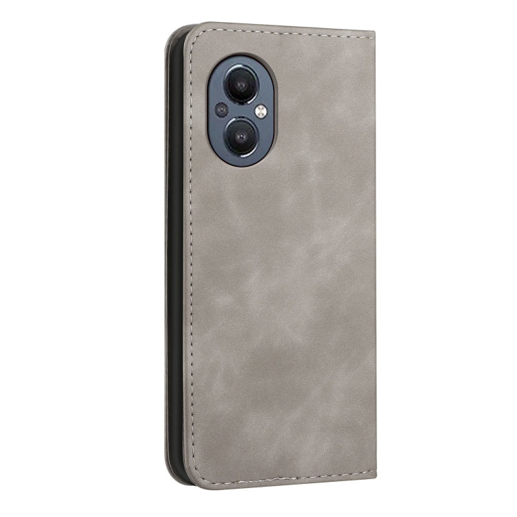 For OnePlus Nord 20 5G Skin Feel Magnetic S-type Leather Phone Case