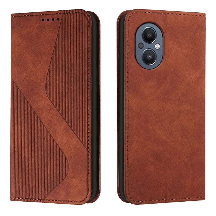 For OnePlus Nord 20 5G Skin Feel Magnetic S-type Leather Phone Case