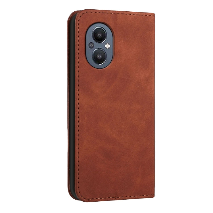 For OnePlus Nord 20 5G Skin Feel Magnetic S-type Leather Phone Case