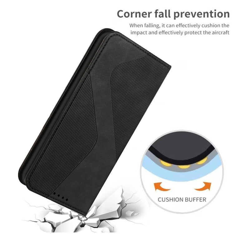 For Samsung Galaxy A03 164mm Skin Feel Magnetic S-type Leather Phone Case