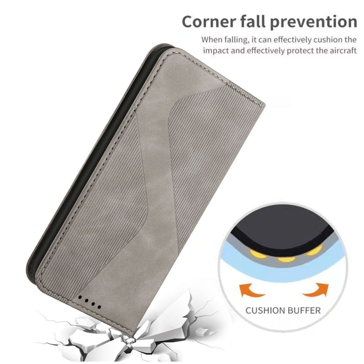 For Samsung Galaxy A03 164mm Skin Feel Magnetic S-type Leather Phone Case