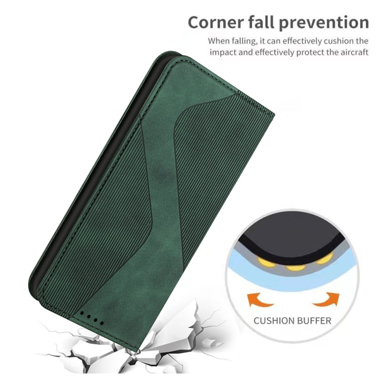 For Samsung Galaxy A13 4G Skin Feel Magnetic S-type Leather Phone Case