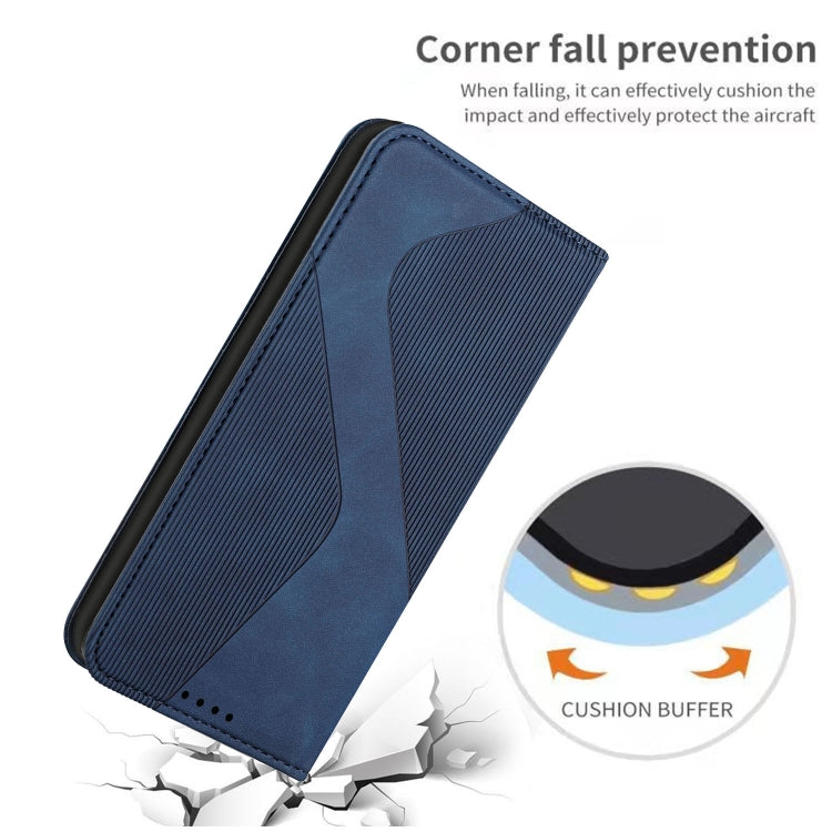 For Samsung Galaxy A13 4G Skin Feel Magnetic S-type Leather Phone Case