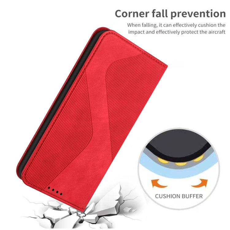 For Samsung Galaxy A13 4G Skin Feel Magnetic S-type Leather Phone Case