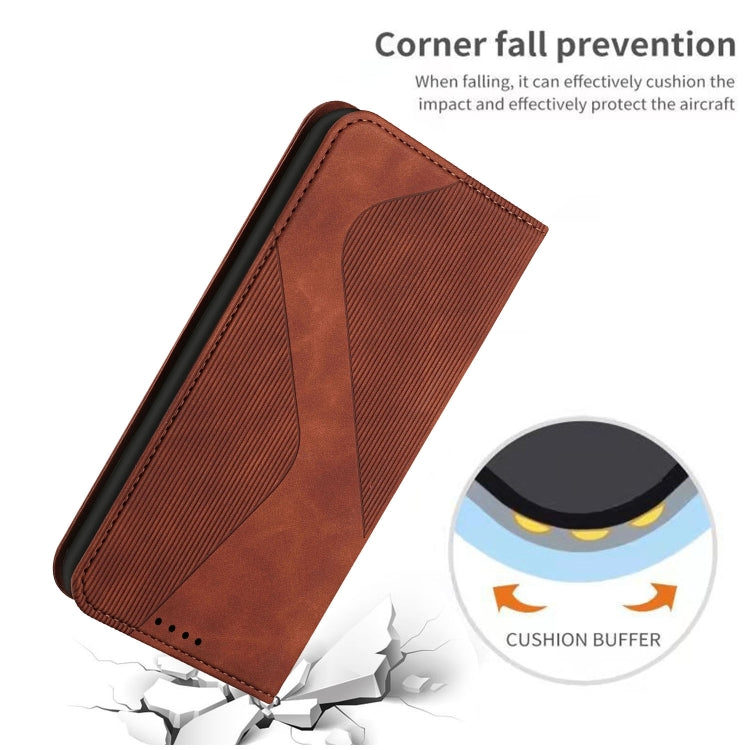 For Samsung Galaxy A13 4G Skin Feel Magnetic S-type Leather Phone Case