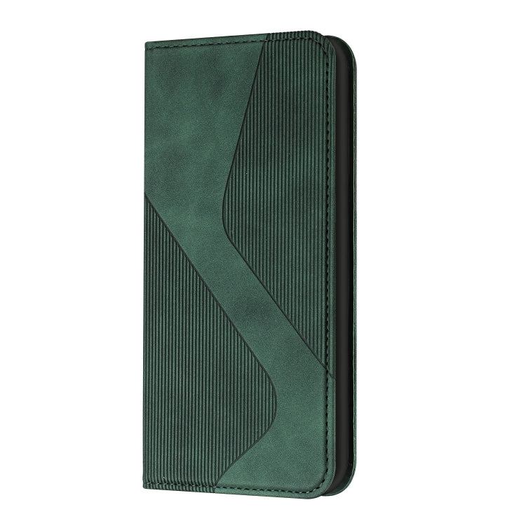 For Samsung Galaxy A33 5G Skin Feel Magnetic S-type Leather Phone Case