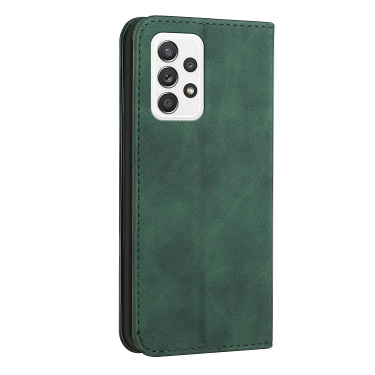 For Samsung Galaxy A33 5G Skin Feel Magnetic S-type Leather Phone Case