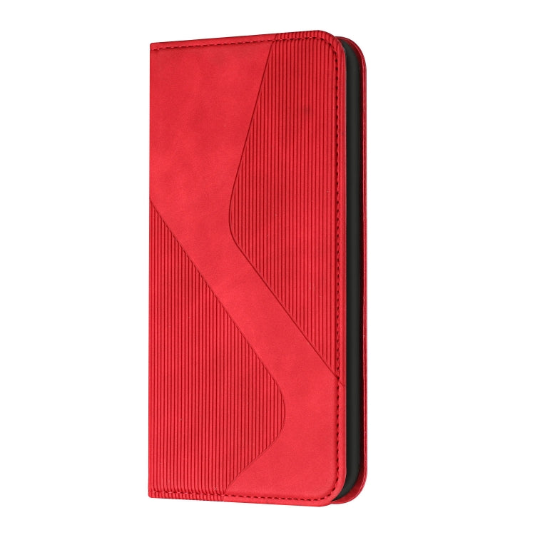 For Samsung Galaxy A33 5G Skin Feel Magnetic S-type Leather Phone Case
