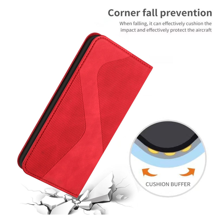 For Samsung Galaxy A33 5G Skin Feel Magnetic S-type Leather Phone Case
