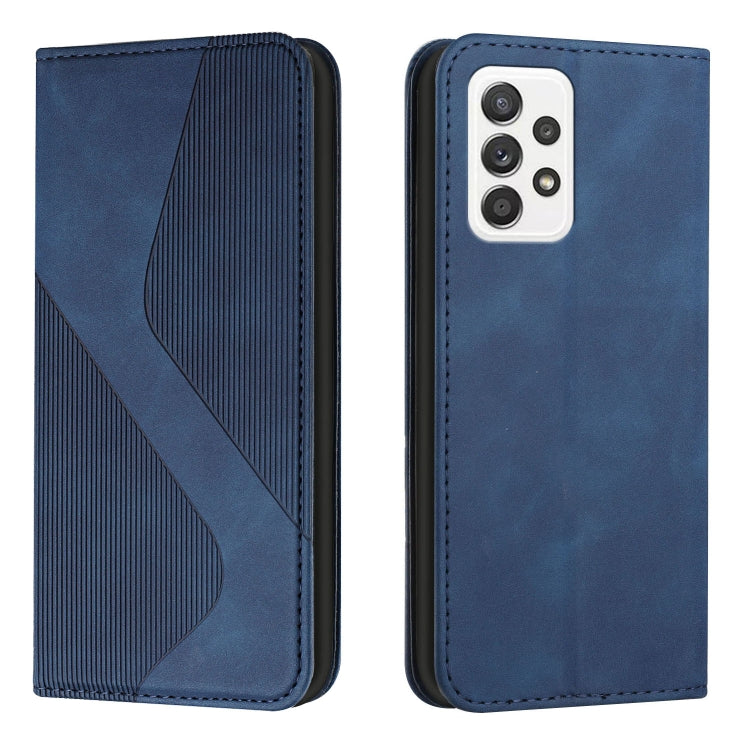For Samsung Galaxy A53 5G Skin Feel Magnetic S-type Leather Phone Case