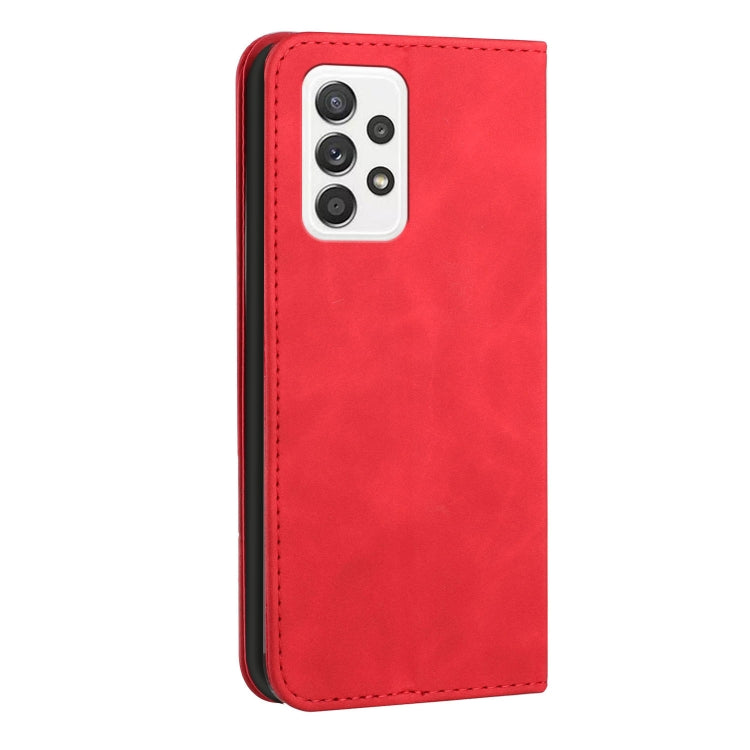 For Samsung Galaxy A53 5G Skin Feel Magnetic S-type Leather Phone Case