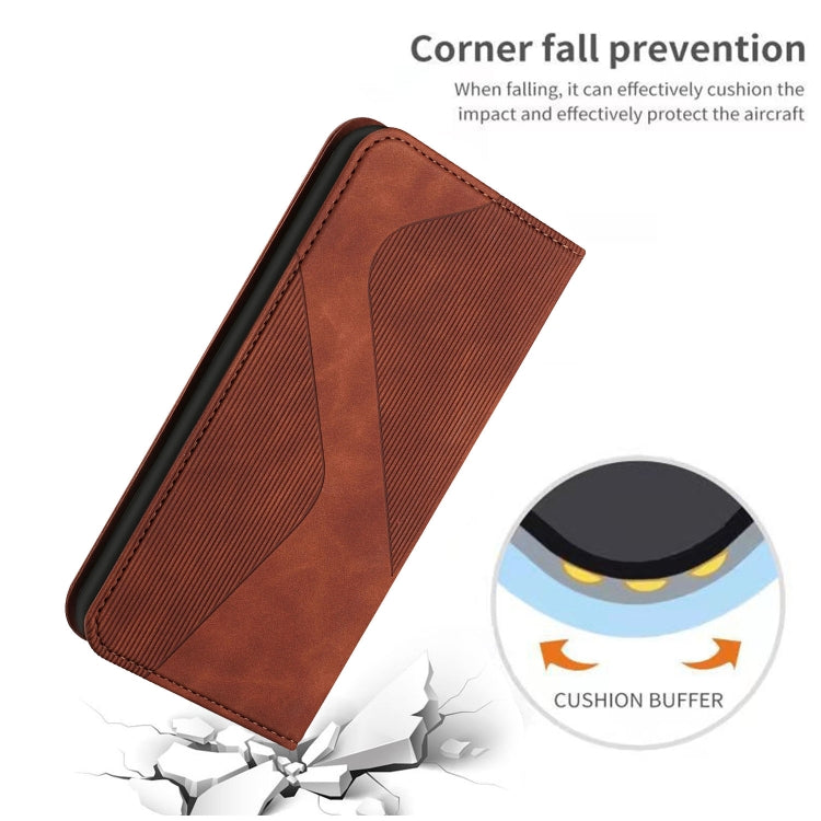 For Samsung Galaxy A53 5G Skin Feel Magnetic S-type Leather Phone Case