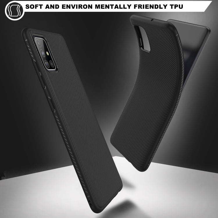 For Galaxy A51 Lenuo Leshen Series Stripe Texture TPU Protective Case