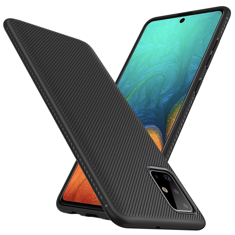 For Galaxy A71 Lenuo Leshen Series Stripe Texture TPU Protective Case