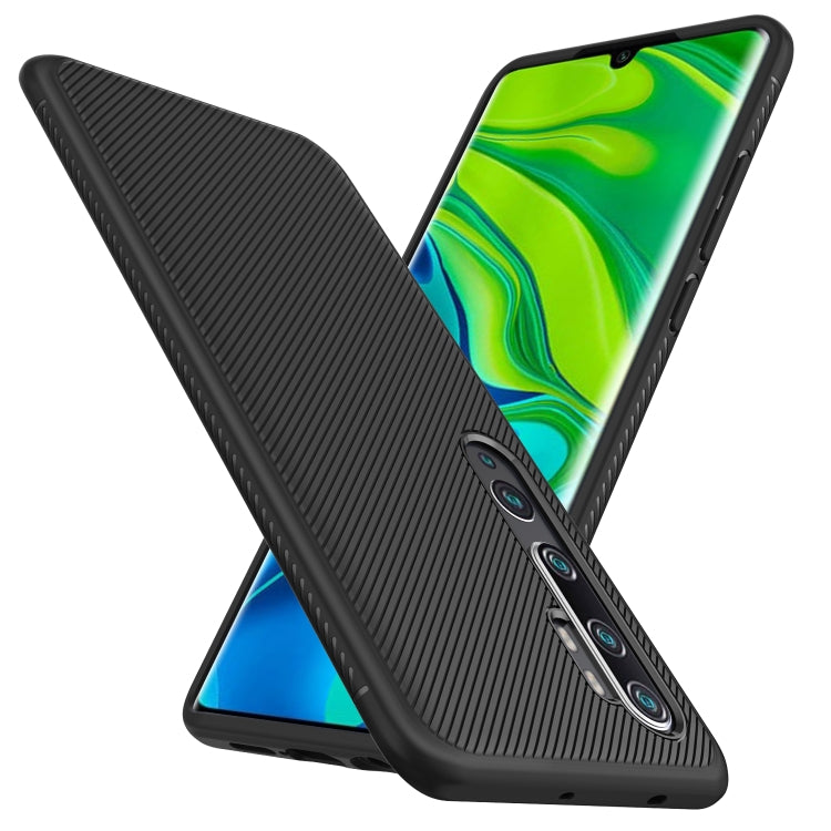 For Xiaomi Mi CC9 Pro / Note 10 Lenuo Leshen Series Stripe Texture TPU Protective Case