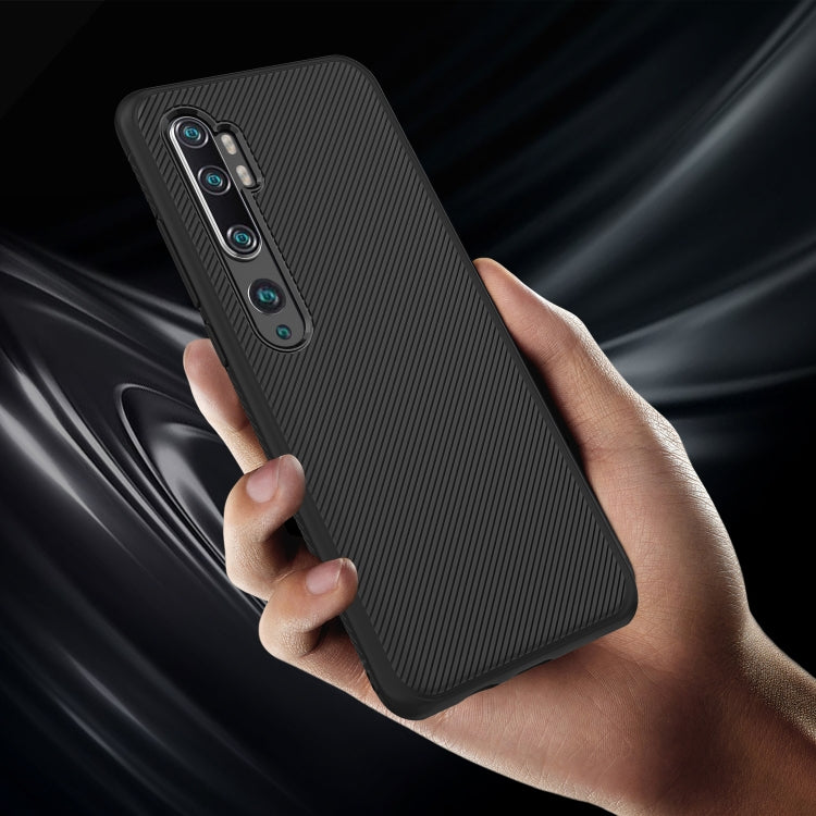 For Xiaomi Mi CC9 Pro / Note 10 Lenuo Leshen Series Stripe Texture TPU Protective Case