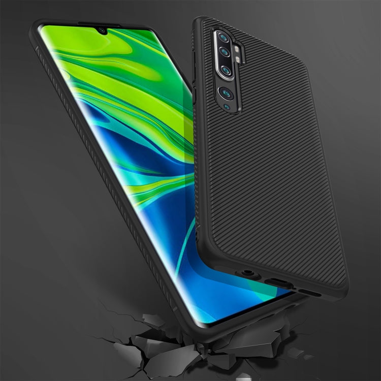For Xiaomi Mi CC9 Pro / Note 10 Lenuo Leshen Series Stripe Texture TPU Protective Case