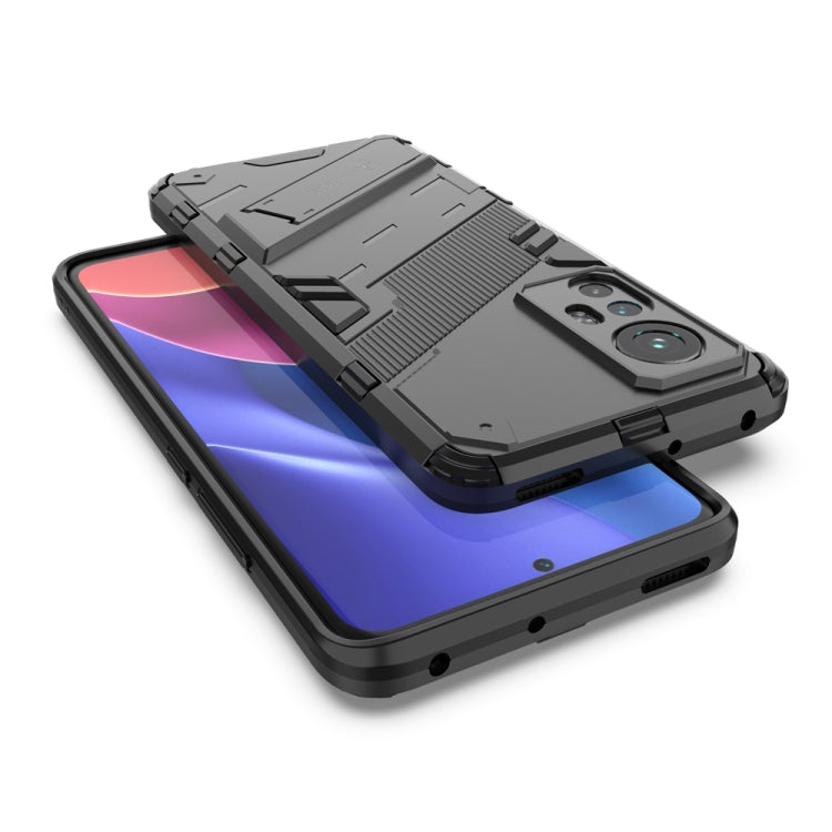 For Xiaomi Mi 12 Punk Armor 2 in 1 PC + TPU Shockproof Phone Case with Invisible Holder