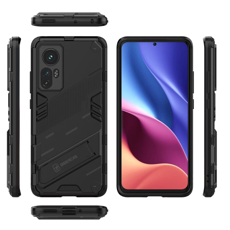 For Xiaomi Mi 12 Punk Armor 2 in 1 PC + TPU Shockproof Phone Case with Invisible Holder