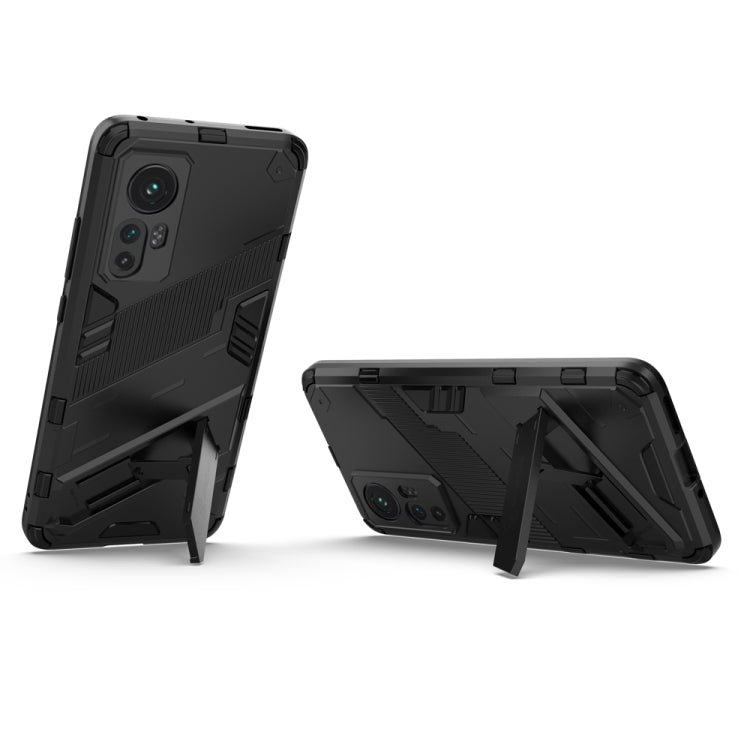 For Xiaomi Mi 12 Punk Armor 2 in 1 PC + TPU Shockproof Phone Case with Invisible Holder