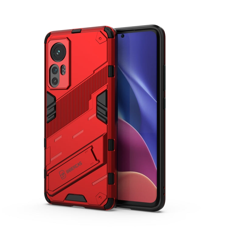 For Xiaomi Mi 12 Punk Armor 2 in 1 PC + TPU Shockproof Phone Case with Invisible Holder