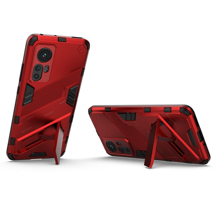 For Xiaomi Mi 12 Punk Armor 2 in 1 PC + TPU Shockproof Phone Case with Invisible Holder