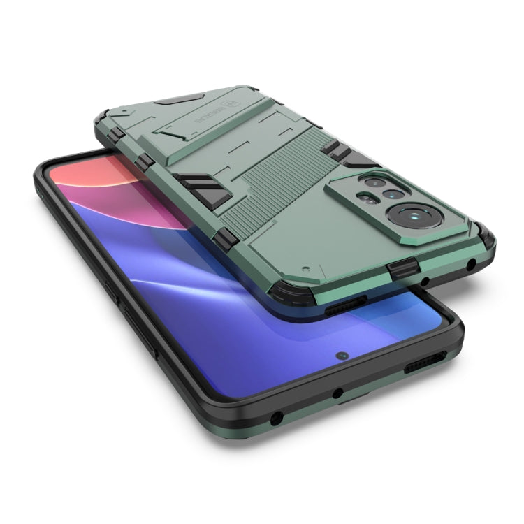 For Xiaomi Mi 12 Punk Armor 2 in 1 PC + TPU Shockproof Phone Case with Invisible Holder