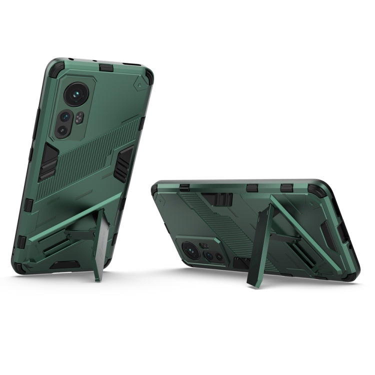 For Xiaomi Mi 12 Punk Armor 2 in 1 PC + TPU Shockproof Phone Case with Invisible Holder