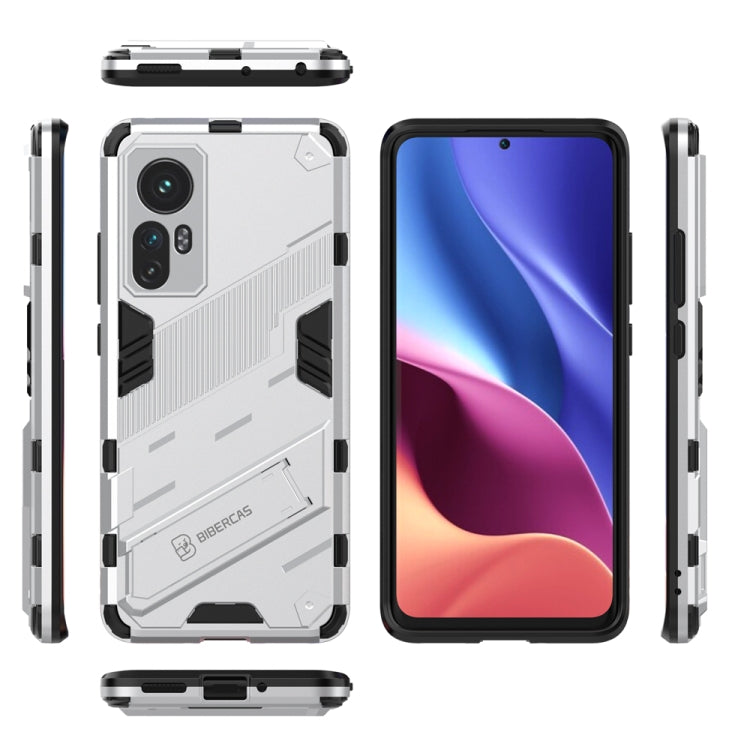 For Xiaomi Mi 12 Punk Armor 2 in 1 PC + TPU Shockproof Phone Case with Invisible Holder