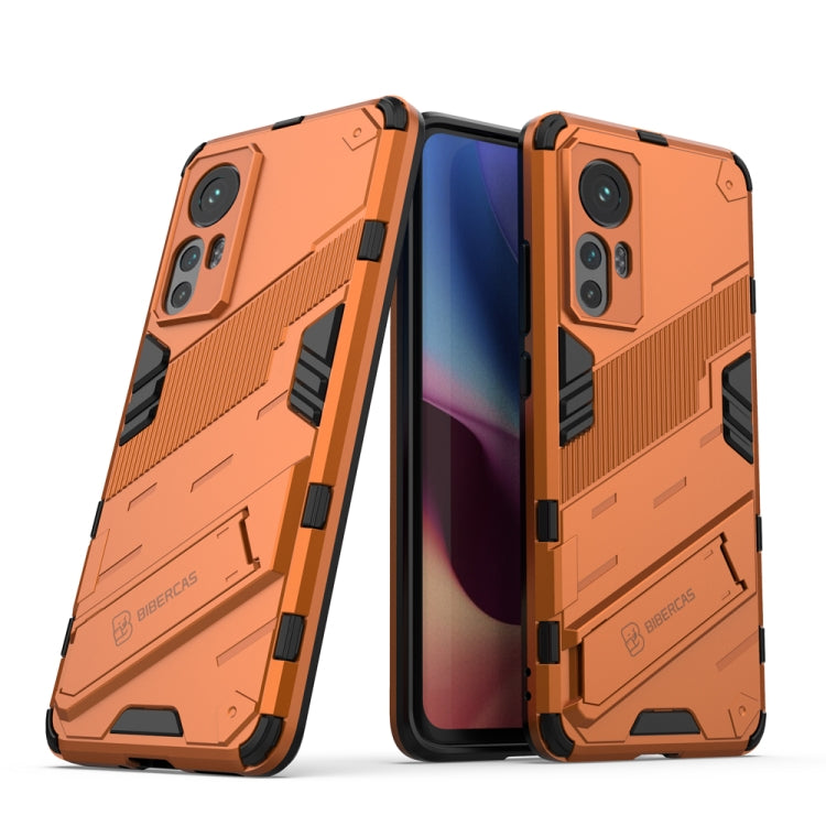 For Xiaomi Mi 12 Punk Armor 2 in 1 PC + TPU Shockproof Phone Case with Invisible Holder