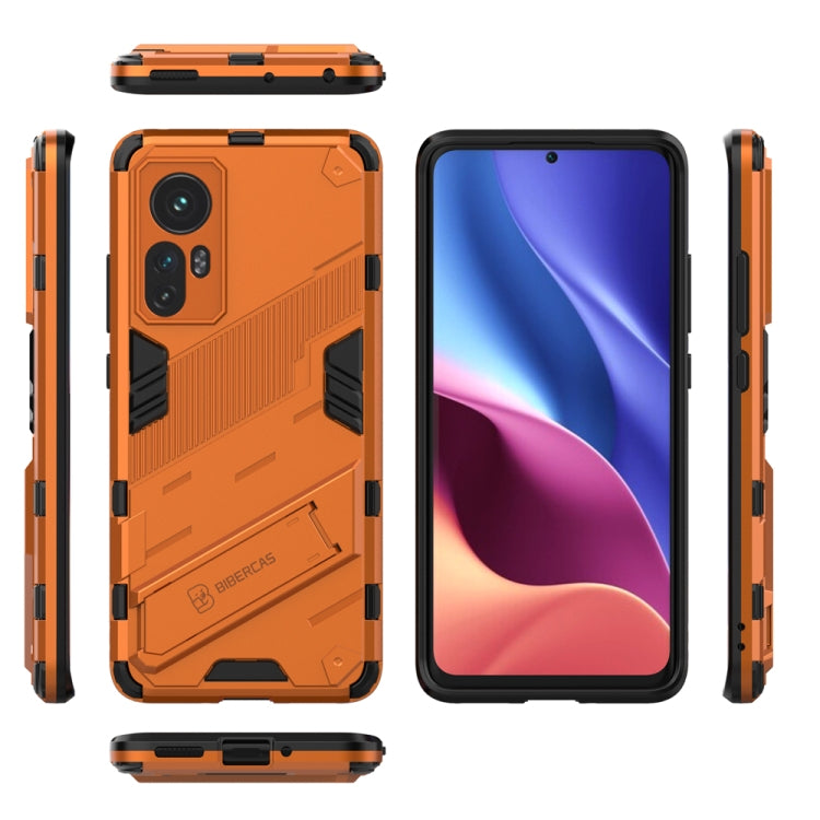 For Xiaomi Mi 12 Punk Armor 2 in 1 PC + TPU Shockproof Phone Case with Invisible Holder