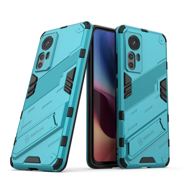 For Xiaomi Mi 12 Punk Armor 2 in 1 PC + TPU Shockproof Phone Case with Invisible Holder