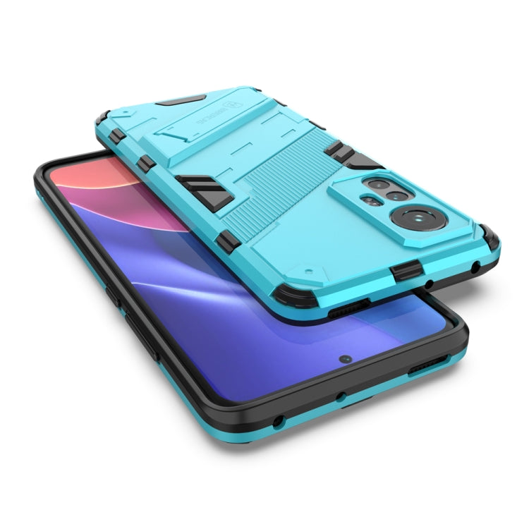 For Xiaomi Mi 12 Punk Armor 2 in 1 PC + TPU Shockproof Phone Case with Invisible Holder