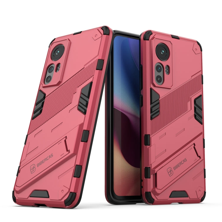 For Xiaomi Mi 12 Punk Armor 2 in 1 PC + TPU Shockproof Phone Case with Invisible Holder