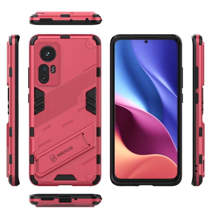 For Xiaomi Mi 12 Punk Armor 2 in 1 PC + TPU Shockproof Phone Case with Invisible Holder
