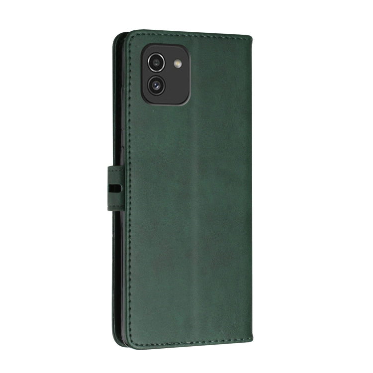For Samsung Galaxy A03 166mm Version Cow Texture Leather Phone Case