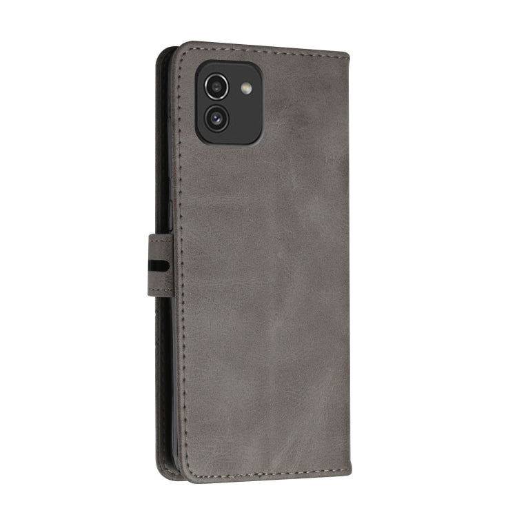For Samsung Galaxy A03 166mm Version Cow Texture Leather Phone Case