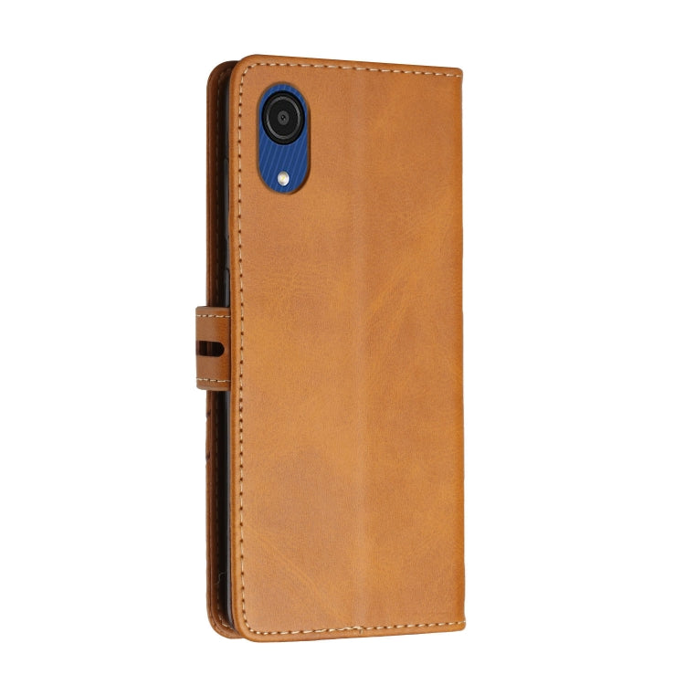 For Samsung Galaxy A03 Core Cow Texture Leather Phone Case