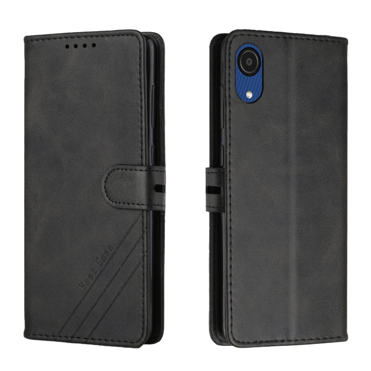 For Samsung Galaxy A03 Core Cow Texture Leather Phone Case
