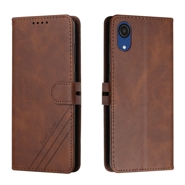 For Samsung Galaxy A03 Core Cow Texture Leather Phone Case