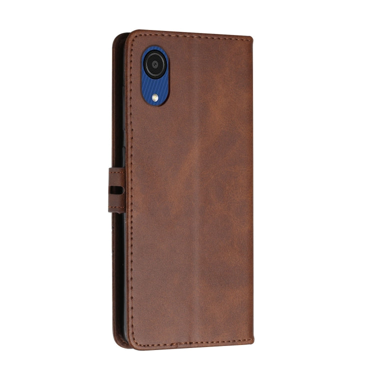 For Samsung Galaxy A03 Core Cow Texture Leather Phone Case