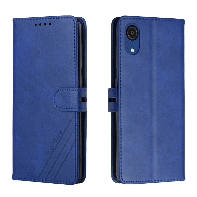 For Samsung Galaxy A03 Core Cow Texture Leather Phone Case