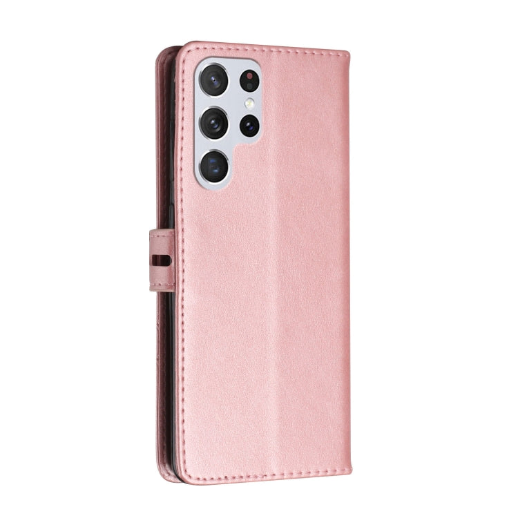 For Samsung Galaxy S22 Ultra 5G Cow Texture Leather Phone Case