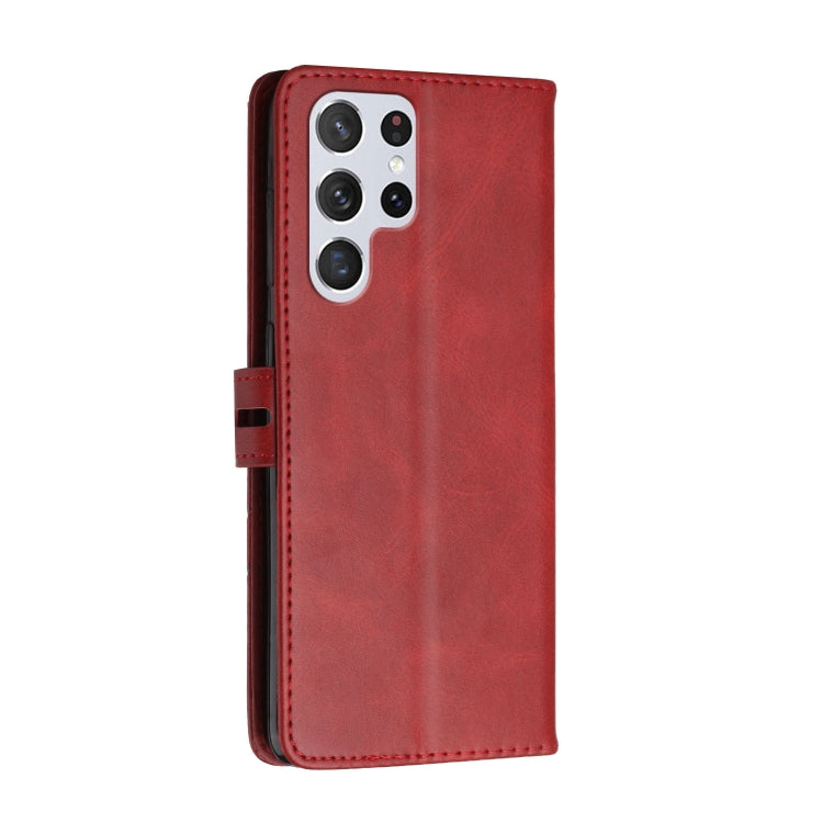 For Samsung Galaxy S22 Ultra 5G Cow Texture Leather Phone Case