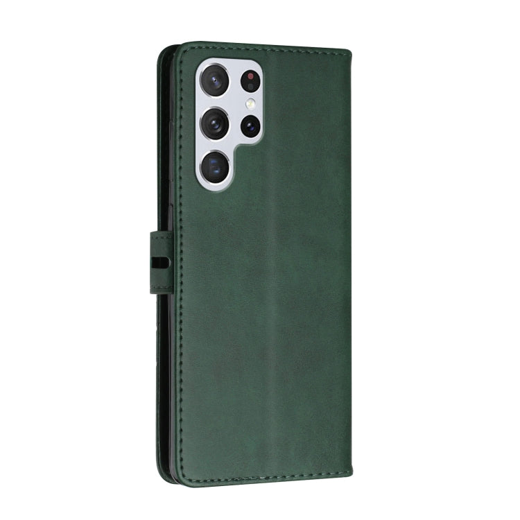 For Samsung Galaxy S22 Ultra 5G Cow Texture Leather Phone Case
