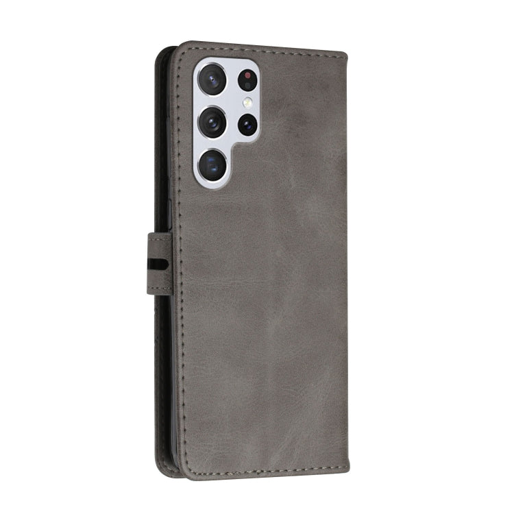 For Samsung Galaxy S22 Ultra 5G Cow Texture Leather Phone Case